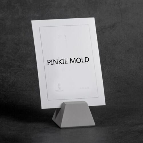 Cement photo clip silicone mold concrete bussiness card clip mold creative tag clip mold