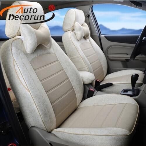 AutoDecorun Custom Car Seat Supports for Mitsubishi Lancer Automobiles Seat Covers for Cars Seat Cushion Interior Accessories