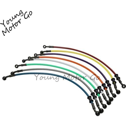 Customized Motorcycle Dirt Bike Braided Steel Hydraulic Reinforce Brake line Clutch Oil Hose line Tube Pipe Universal Colorful