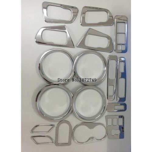 17*ABS Chrome Car Accessories Cover Trim kits For Nissan Qashqai j11 2008 2009 2010 2011 2012 2013 2014 2015