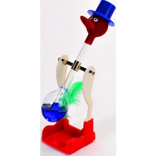 Creative Non-Stop Liquid Drinking Glass Lucky Bird Duck Bobbing Magic Prank Toy teach them physics eco-friendly Magic Prank Toy