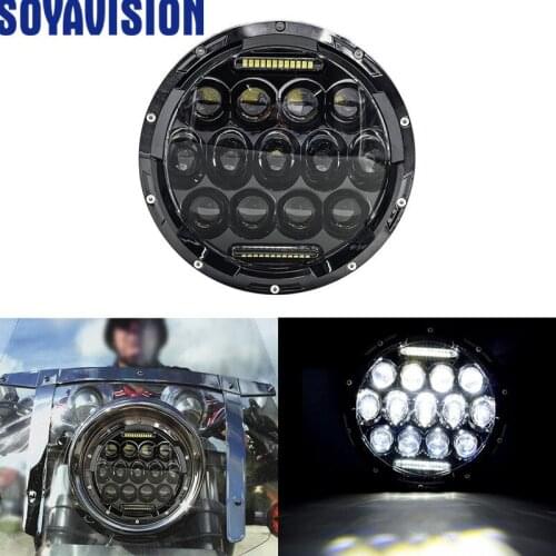 Motorcycle Accessories 7 Inch LED Headlight For Benelli BMW Honda hornets Kawasaki Motorcycle Headlamp With Amber Turn Light