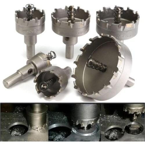 Alloy Drill 3-13pcs 16-53mm HSS Hole Saw Drill Bit Set Carbide Tip Hole Saw Cutter Core Drill Bit For Wood/Metal Drilling Tools