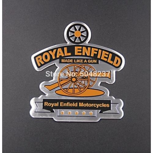 Decal sticker be Retro Royal Enfield Motorbike Emblem Badge aluminum standard Decorative stickers