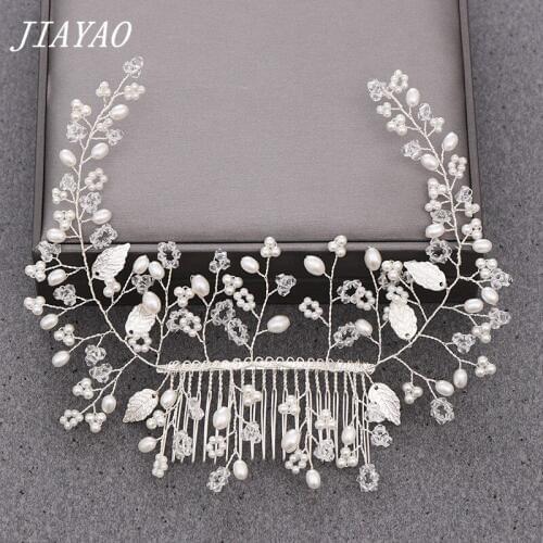 Bride Tiara Hair Comb Wedding Hair Accessories Headband Wedding Hair Comb Leave Hair Jewelry Girl Floral Headband Wedding