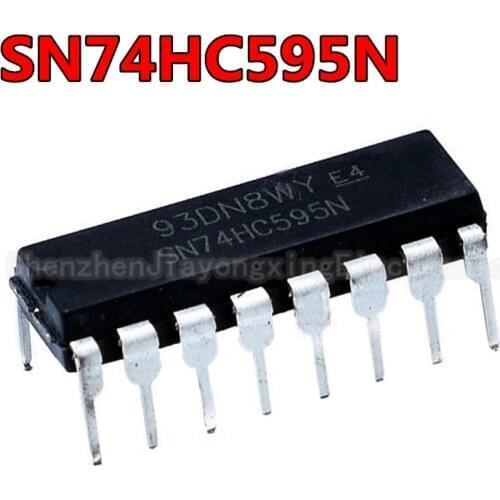 10PCS 74HC595 DIP 74HC595N DIP16 SN74HC595N DIP-16 new and original IC Chipset