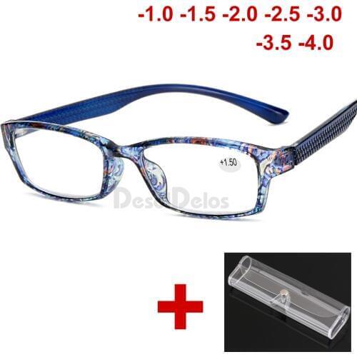 Men Women Reading Glasses Farsighted Vision Glasses For Hyperopia With Spring Hinge Eyeglasses Points -1.0 1.5 2 2.5 3 with case