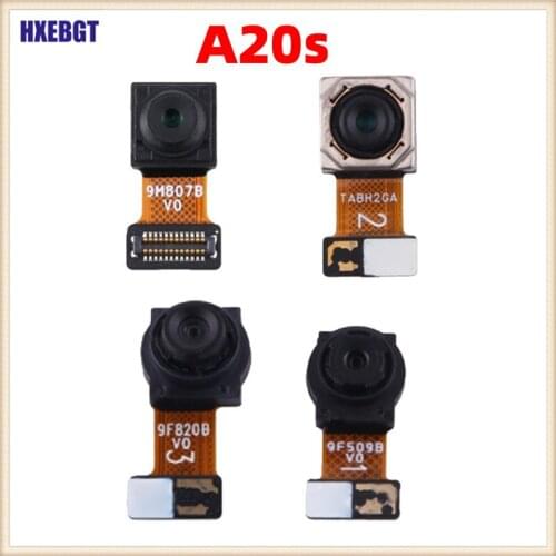Original For Samsung Galaxy A20s A207 Back Main Camera + Selfie Facing Small Fronto Camera Module Smartphone Repair Parts