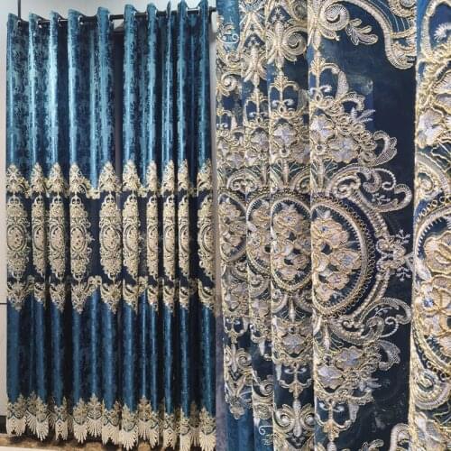 Modern Minimalist Polyester Cotton Printed Curtains for Living Dining Room Bedroom