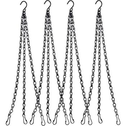 4X Flower Plant Pot Chain Hanger Hanging Basket Chain for Planters Lanterns and Ornaments Plant Flower Pot Basket Hanging Chain