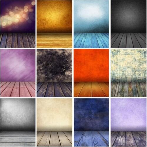 SHENGYONGBAO Vintage Gradient Photography Backdrops Props Brick Wall Wooden Floor Baby Portrait Photo Backgrounds 210125MB-28