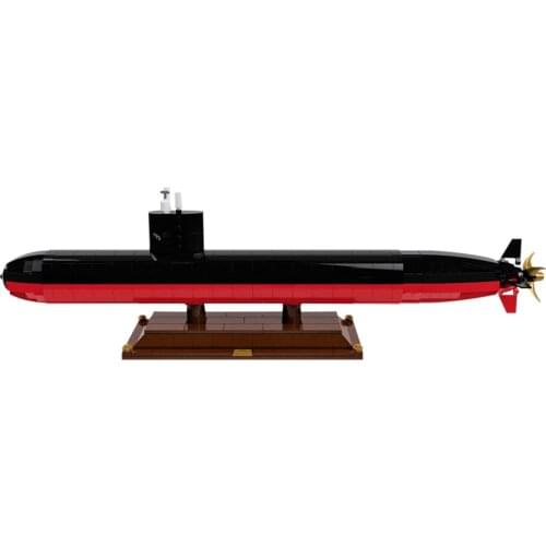 Military Nuclear Submarine Naval Vessels Ship Building Blocks Warship Boat Bricks Classic Model Educational MOC Toys for Kids