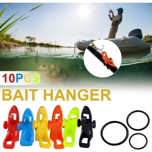 Factory Price 10PCS Fishing Rod Hook Lure Rod Artificial Bait Fishing Rod Models Lure Rubber Rings Fishing Gear Accessories