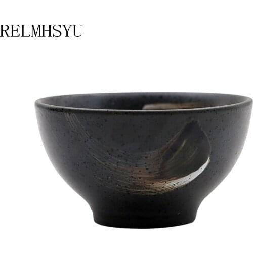 1PC Japanese Style 4.5Inch Hand-painted Underglaze Ceramic Fruit Salad Single Dinner Bowl Restaurant Tableware