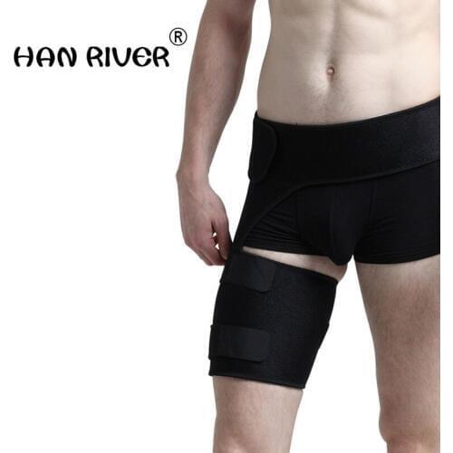 HANRIVER 1 piece in breathable prevent muscle injury protection for hip thigh groin protectors with free shipping