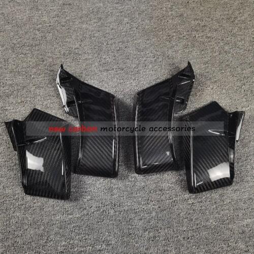100%Carbon Fiber Motorcycle Winglet Aerodynamic Wing Kit Spoiler For DUCATI Streetfight V4 Twill glossy weave