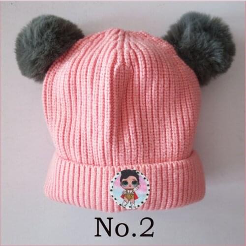 3 Women Girl Boy Fashion Rabbit Villus Ball Yarn Joyful Doll Hat High Elasticity