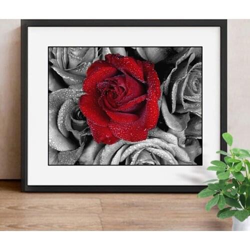 5D DIY Diamond Painting Rose Diamond Mosaic Flower Picture Of Rhinestones Diamond Embroidery Cross Stitch Home Decor