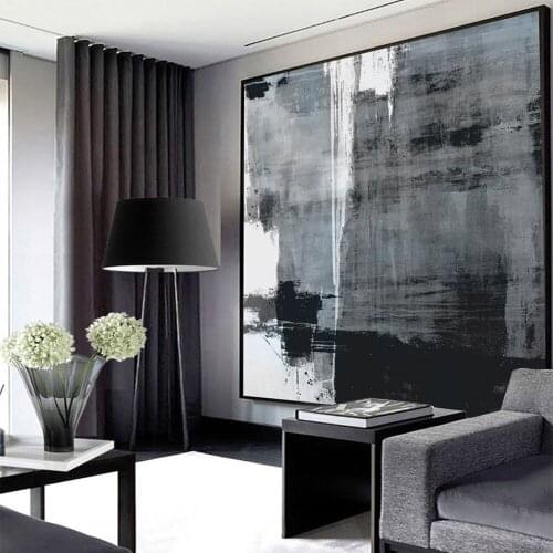 Abstract Paintings Hand Painted Oil Painting On Canvas Nordic Style Landscape Handmade Wall Art Modern Home Bedroom Decoration