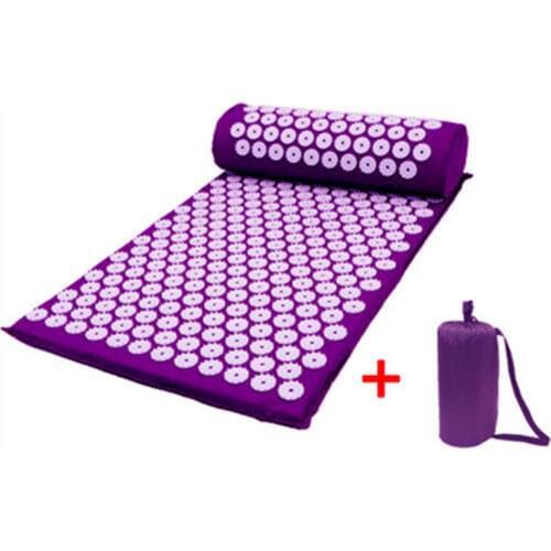 Acupuncture Massage Cushion back body Stress Relief mat With Pillow Acupressure tension Relieve spike Pad Relaxation Massager