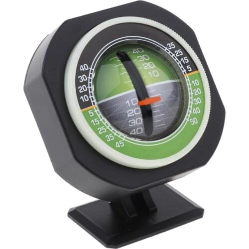 Car SUV Truck Outdoor Travel Tilt Indicator Slope Meter Gauge W/ LED Light