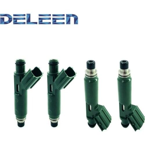 Deleen 4x High impedance Fuel Injector 23250-22040 For Toyota Car Accessories