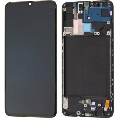 For Samsung Galaxy A70 SM-A705 LCD Display Touch Screen Digitizer Frame