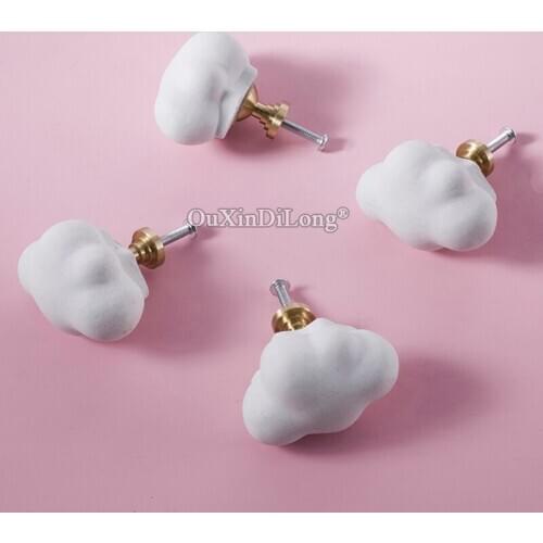 Creative Clouds 20PCS Brass+Cement Cabinet Door Handles Cupboard Wardrobe Drawer Kitchen Wine Cabinet Pulls Handles&Knobs