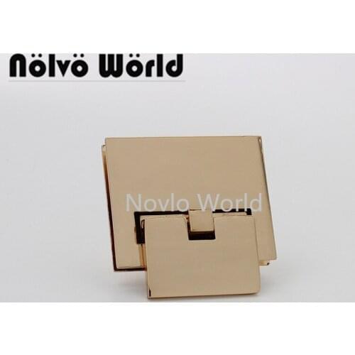 Nolvo World 2-10 pieces 4 colors 41*33mm Gold fashion bag lock closure hardware bag locks