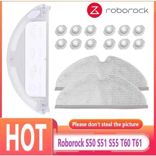 For Xiaomi Mijia Roborock S50 S51 S55 T60 T61 Water Tank Set Parts Robot Vacuum Cleaner Mop Pro Cloth Accessories