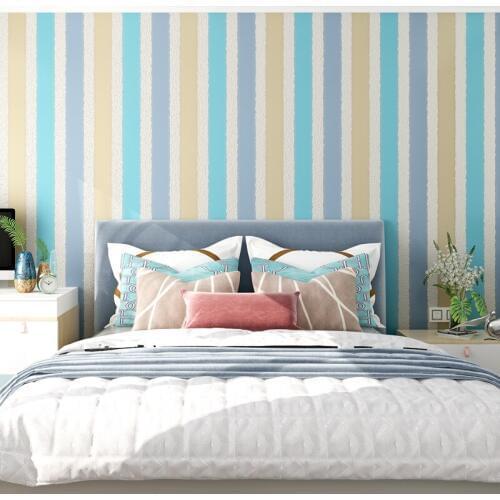 Beibehang 2019 Modern TV background wall paper 3d nonwoven modern minimalist wallpaper bedroom living room color deerskin behang