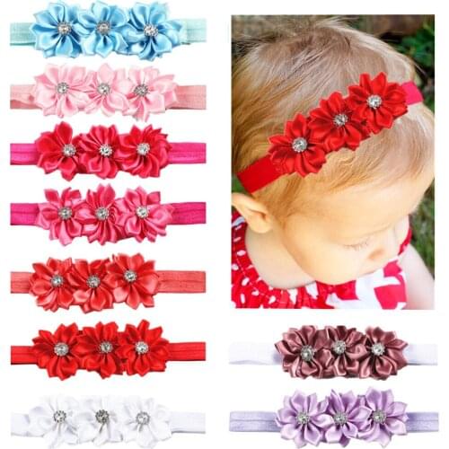 Flower Girl Children Baby Hat Toddler Turban Infant Headwraps Kids Bonnet Newborn Toddler Beanie Cap Headbands Elastic Hair Band