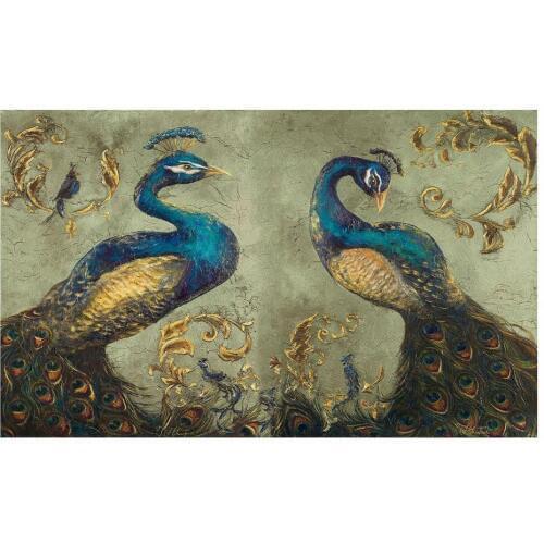 Custom picture murals 3d murals wallpaper Peacock painting TV sofa background wall papers for bedroom decoration