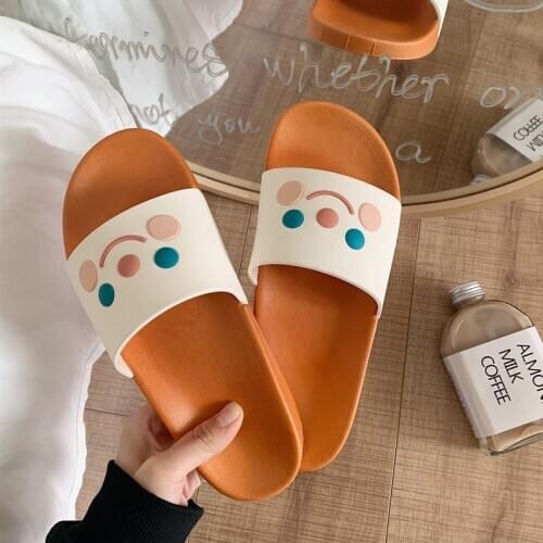 2021 Summer Indoor Slippers Women Bathroom Slippers Cartoon Design Anti-slip Female Home Floor Shoes Ladies Fashion Slides SH365