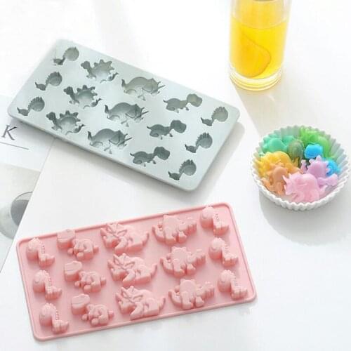 DIY Handmade Chocolate Lollipop Mold Cartoon Ice Cream Cake Non-Stick Silicone Mold Dessert Decoration Kitchen Baking Utensil