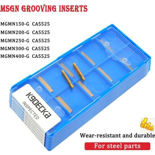 10Pcs Turning Lathe Tools MGMN150 MGMN200 MGMN250 MGMN300 MGMN400 G CA5525 Grooving Carbide Inserts Parting And Grooving Tool