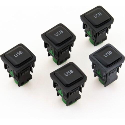 TUKE Qty5 USB Switch Socket Cable Harness Interface RCD300 RCD510 5KD 035 726 A 5KD035726A For VW Jetta MK5 Golf MK6 Scirocco