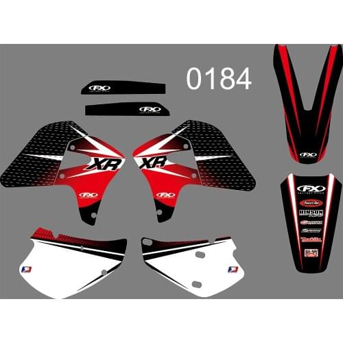 0184 Motorcycle Team Graphic & Backgrounds Decal Stiker Kits for Honda XR 650R 2000 2001 2002 2003 2004 2005 2006 2007 2008 2009