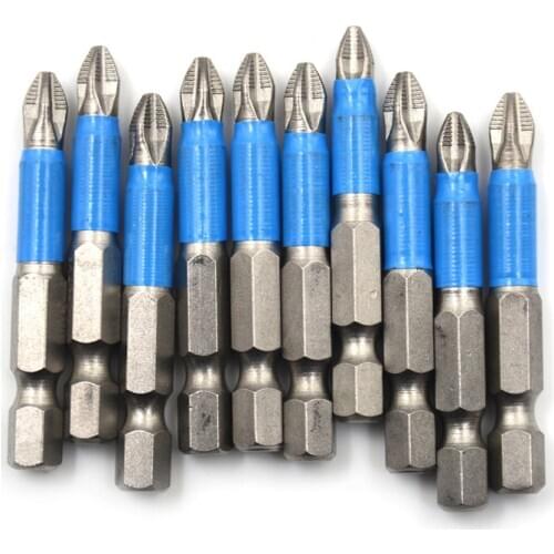 1 Pc 1/4 "Hex Magnetische Legering S2 Enkele Schroevendraaier Bits Hex Magnetische Anti Slip Bits Power Tools Lengte 5 Cm