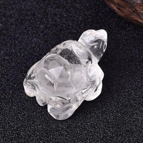 1PC Natural Crystal Tortoise Rose Quartz Amethyst Animals Healing Stone Home Decoration Crafts Small Decoration Christmas Gift