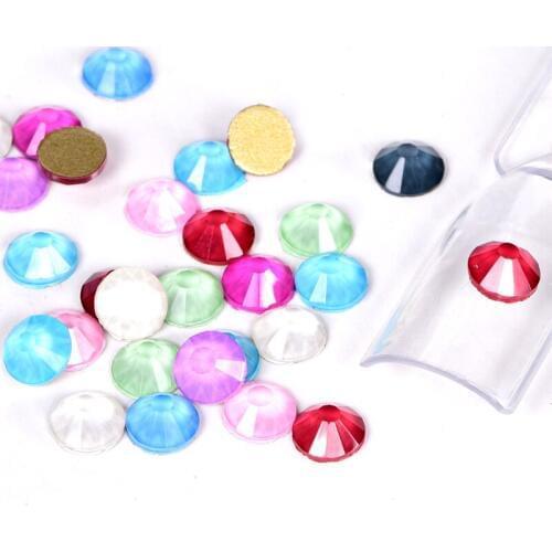 144pcs Mocha Color Nail Art Rhinestones SS20 4MM Flatback Rhinestones Colorful Nail Strass 3D Nail Art Decoration H1015