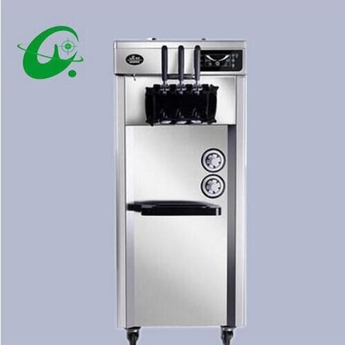 16~22L/H Commercial Soft Ice Cream Making Maker Rainbow Vertical soft ice cream machine with Jam