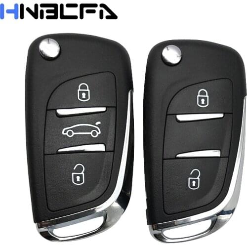 2/3 Buttons Car Flip Remote Key Shell Case CE0536 for CITROEN C1 C2 C3 C4 C5 Picasso for PEUGEOT 207 206 307 308 407 408 508