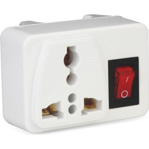 2PCS US AC Electrical Plug Converter To AU US UK International Travel Universal Adapter AC Electrical Socket With Safety Switch