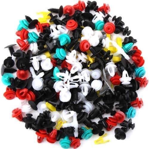 200Pcs Universal Mixed Clips For Nissan Qashqai j11 Juke X-trail T32 Tiida Note Almera Primera Pathfinder Teana Rogue Sentra