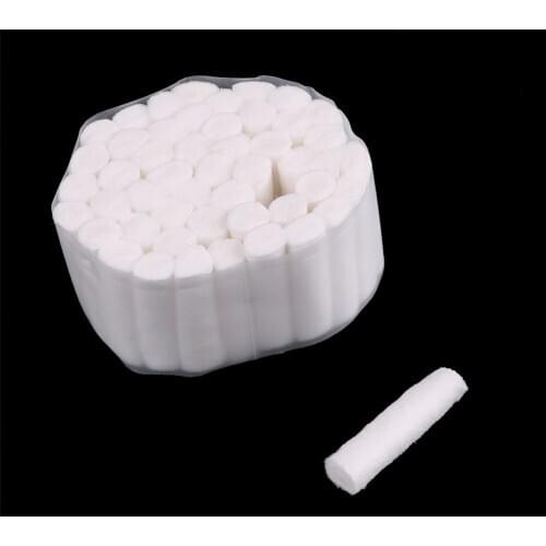 50pcs/lot Disposable Dental Cotton Rolls Absorbent Medical High Absorbent Cotton Fibers Soft Rolls 10*38mm Dentist Supplies