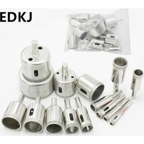 8/10/11/14/15/16 pcs/set Glass Opener Ceramic Ceramic Glass Diamond Reaming, Grinding and Bead Rounding Tool Bit Set