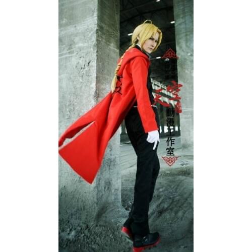 Free shipping Fullmetal Alchemist Edward Elric Emboitement Cosplay Costume