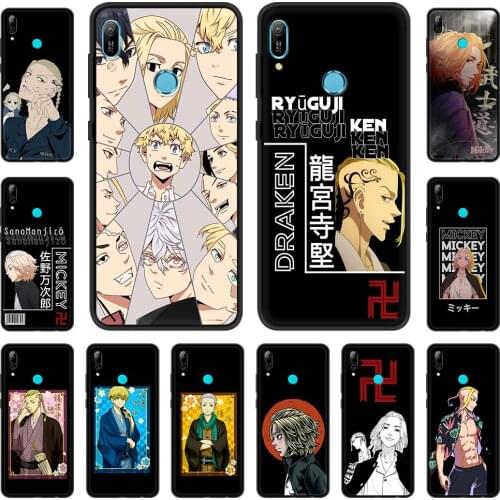 Phone Case For Huawei P30 Pro P40 Lite E P Smart Z Y7 Y6 2019 Soft Silicone Back Cover Mobile Bag Anime N-NarutoS Cool akatsuki