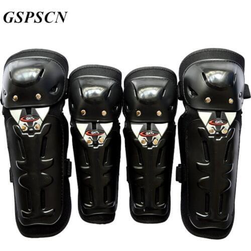 GSPSCN 4Pcs/Set Motorcycle kneepad Protective Motocross Bike Gear Protector Racing Motocross kneepad Elbow Guard pads